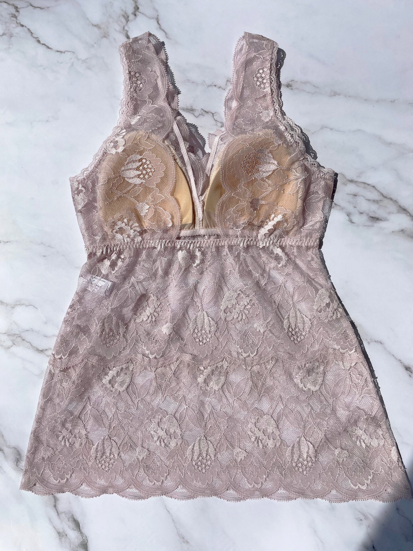 Protea All Lace Bra Camisole｜Berry