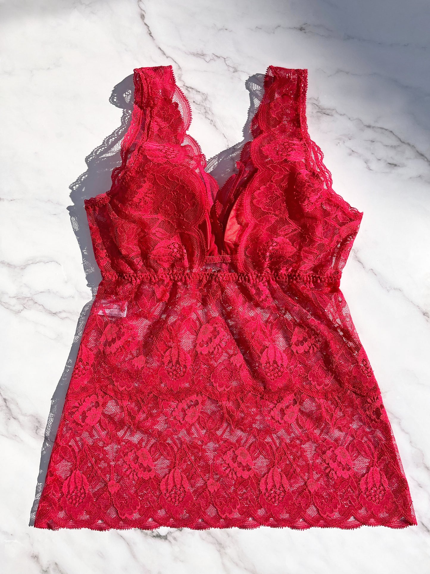 Protea All Lace Bra Camisole｜Berry