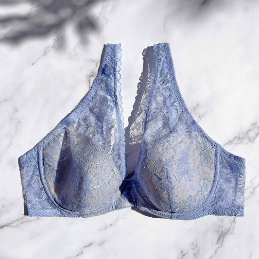 Viola Plunge Underwire Bra｜Blue