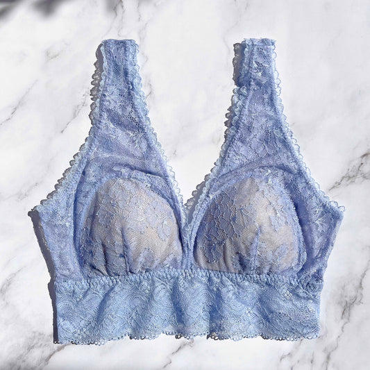 Viola Long Bralette｜Blue