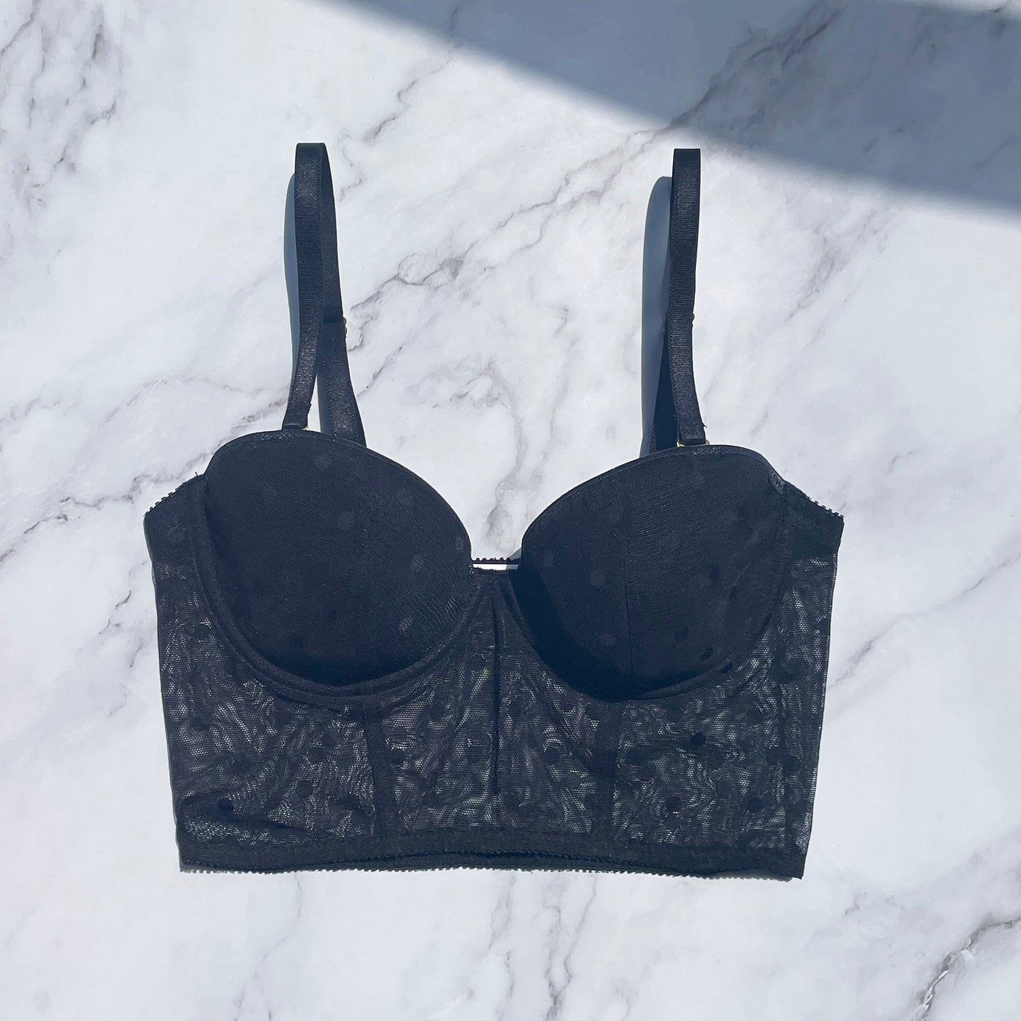 Dot Strapless Bra