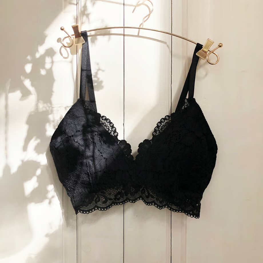 Peony Black Bralette