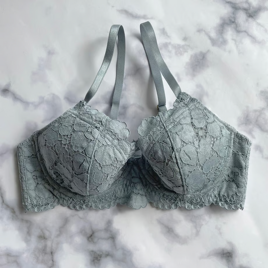 Peony Blue Underwire Bra