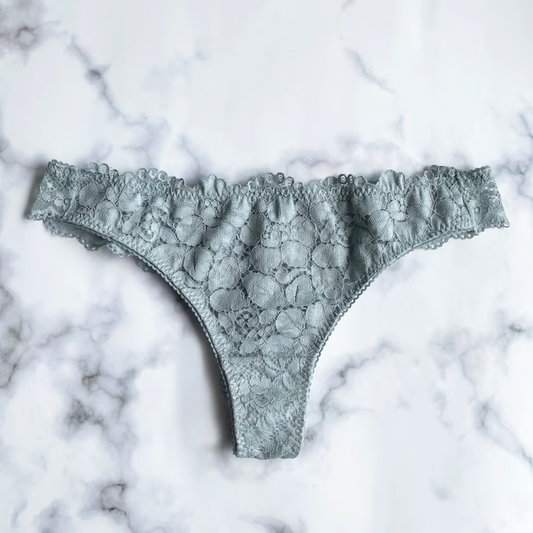 Peony Blue Thong