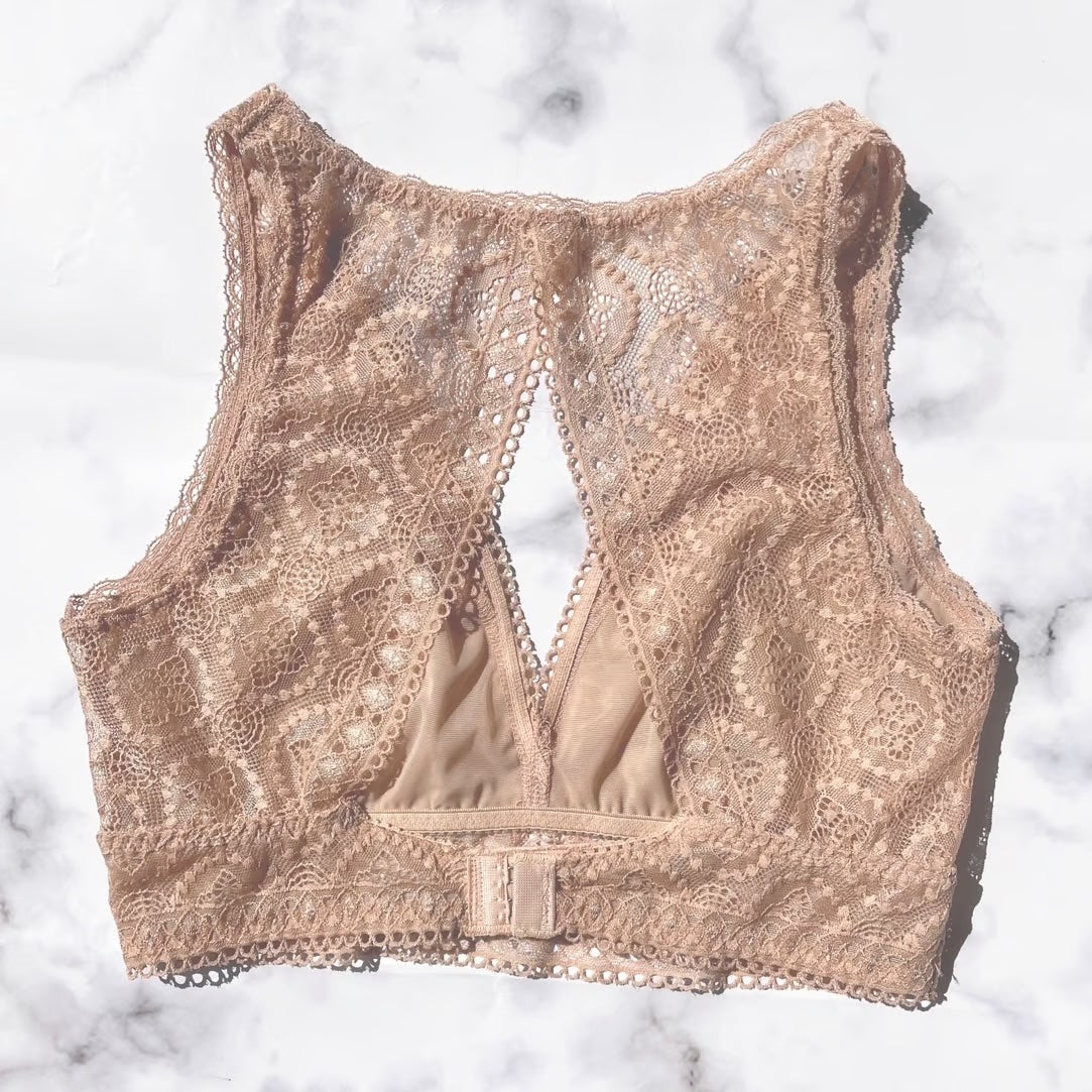 Moroccan Pink Brown Back Style Bralette