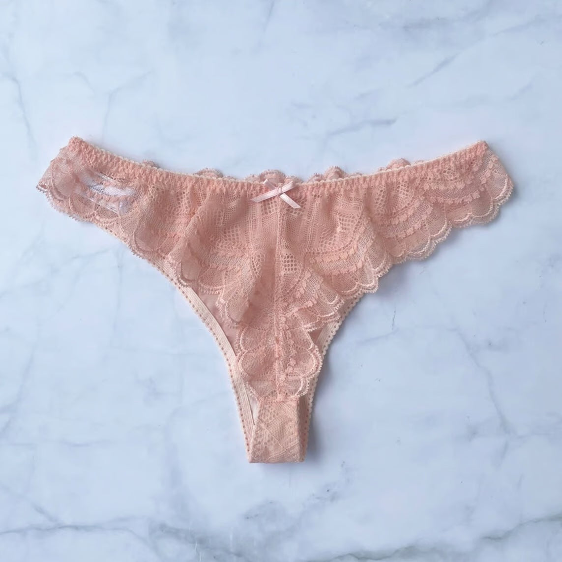 SALE Love Coral Pink Thong