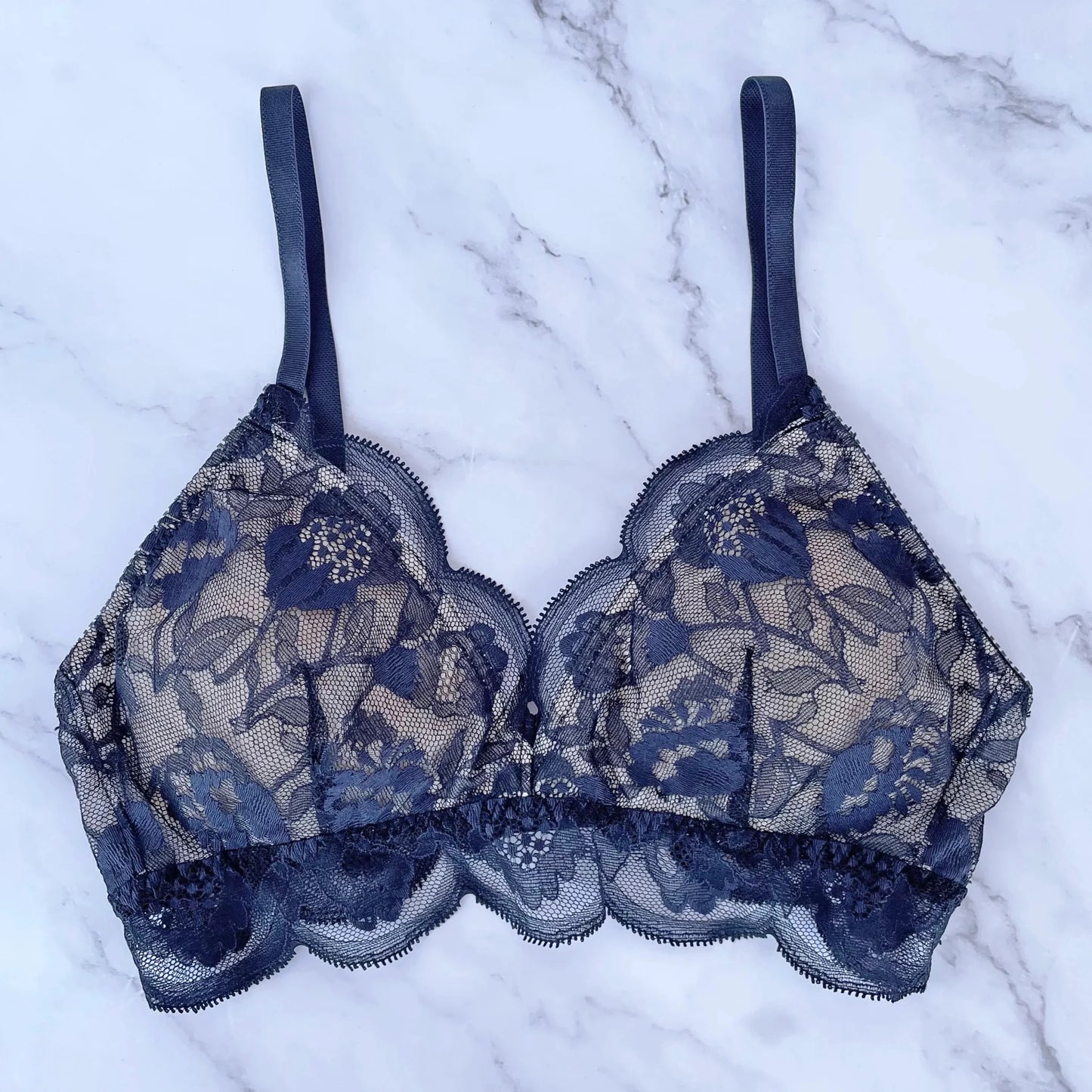 Protea Navy Bralette